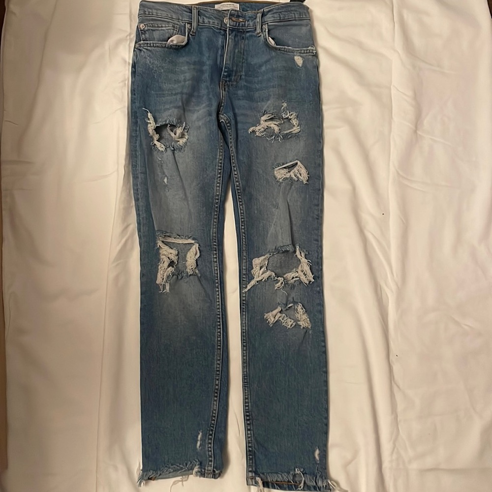 Zara distressed jean